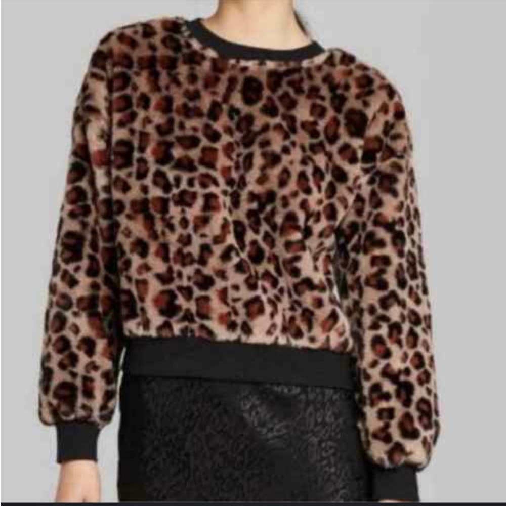 Wild Fable Sweater Faux fur fuzzy size Small